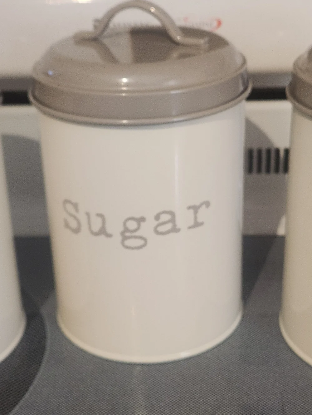 Coffee Tea Sugar Cannister Set Minimalistic Countrycore Metal